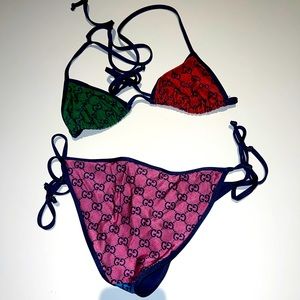 Multi colored Gucci swimsuit